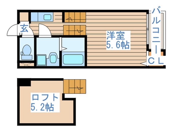 リュミエ萩野町の物件間取画像